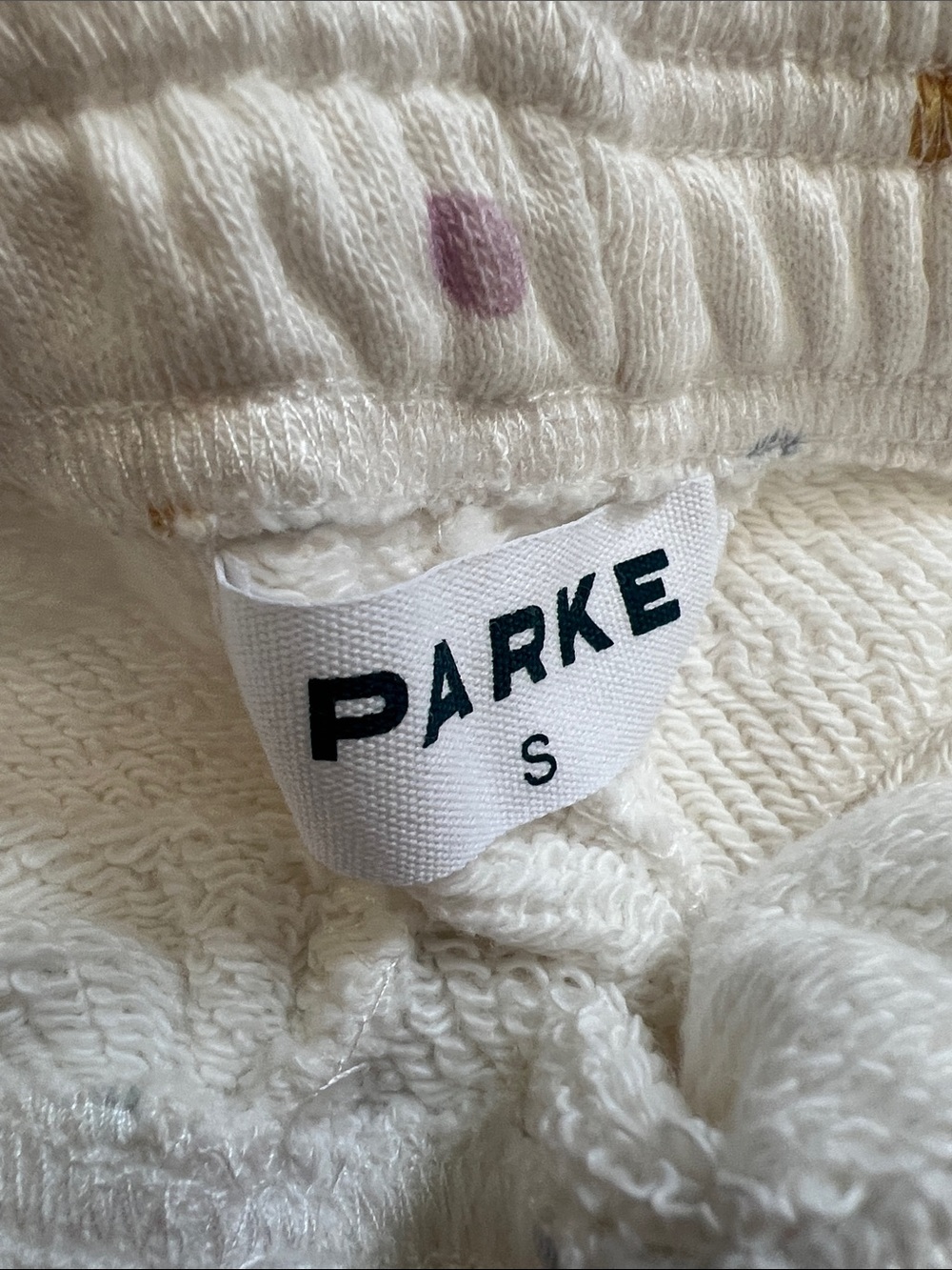 PARKE Funfetti Print Heritage Boxer Sweatpants Birthday Size Small NEW IN BAG - Picture 4 of 7